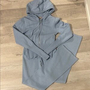 Light blue knit 2 piece set
